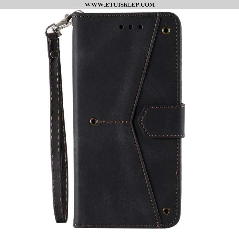 Etui Folio do Samsung Galaxy A13 Szwy W Dotyku